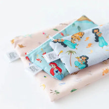 Bumkins Reusable Snack Bag, 3-Pack: Princess Magic, Ariel, and Jasmine