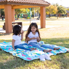 Bumkins Reversible Roll & Go Blanket, Hello Kitty & Friends Tropical
