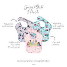 Bumkins Superbib® 3-Pack: Magical World, Ariel, and Jasmine