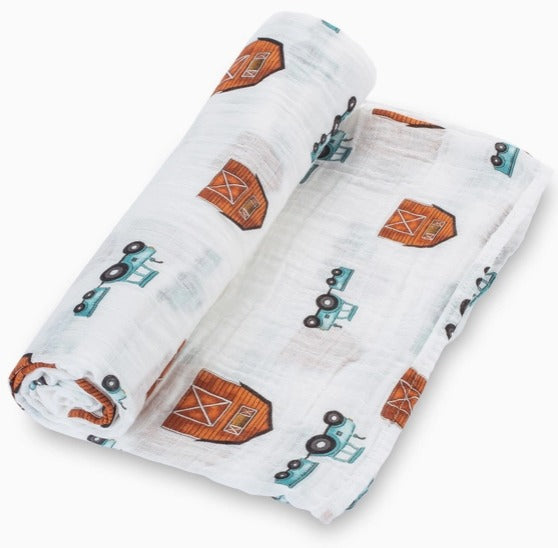LollyBanks How We Roll Baby Swaddle Blanket