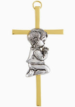 Boy Cross with Crib Guardian Angel Crib Medal
