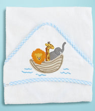 Mudpie Noah's Ark Applique Hooded Towel