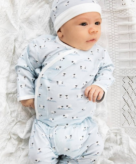 Magnetic Me Baa Baa Baby Blue Modal Magnetic Kimono 3 pc Set