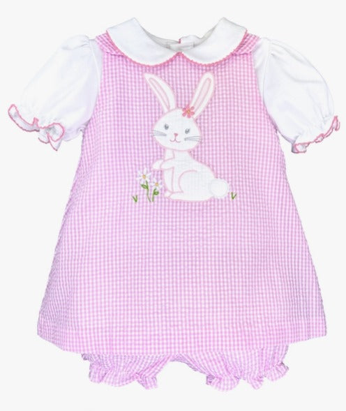 Petit Ami Dress with Bunny Applique