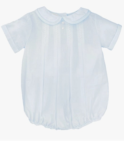 Petit Ami Romper with Hand Feather Stitching