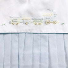 Petit Ami Romper with Train Embroidery