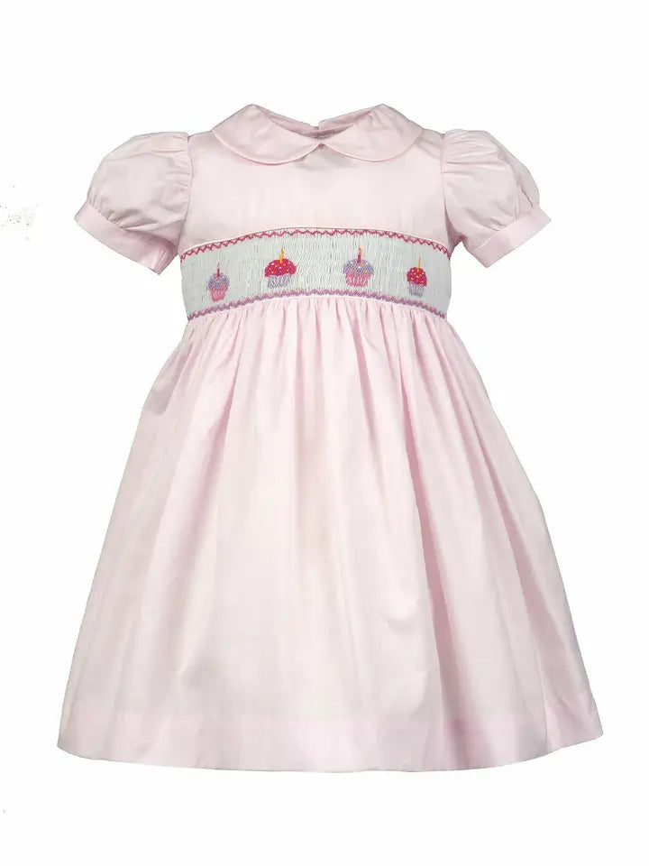 Carriage House Toddler Girls Pink Cupcake Dress