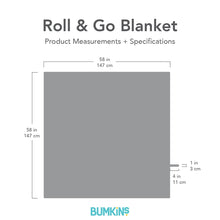 Bumkins Reversible Roll & Go Blanket, Hello Kitty & Friends Tropical