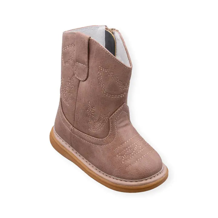Wee Squeak Shoes' Western Boot Beige