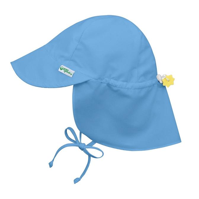 Green Sprouts Flap Sun Protection Hat Light Blue