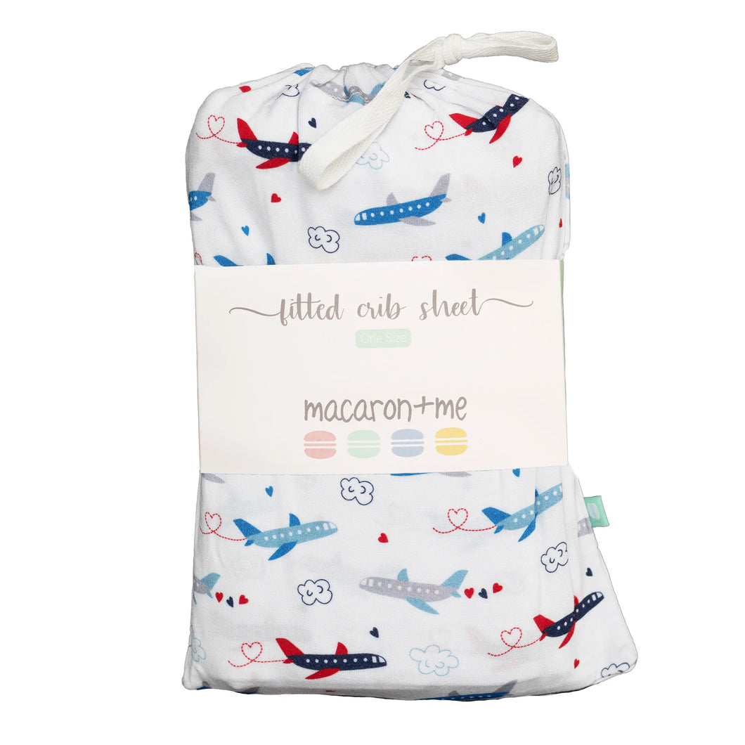 I Love Planes Crib Sheet