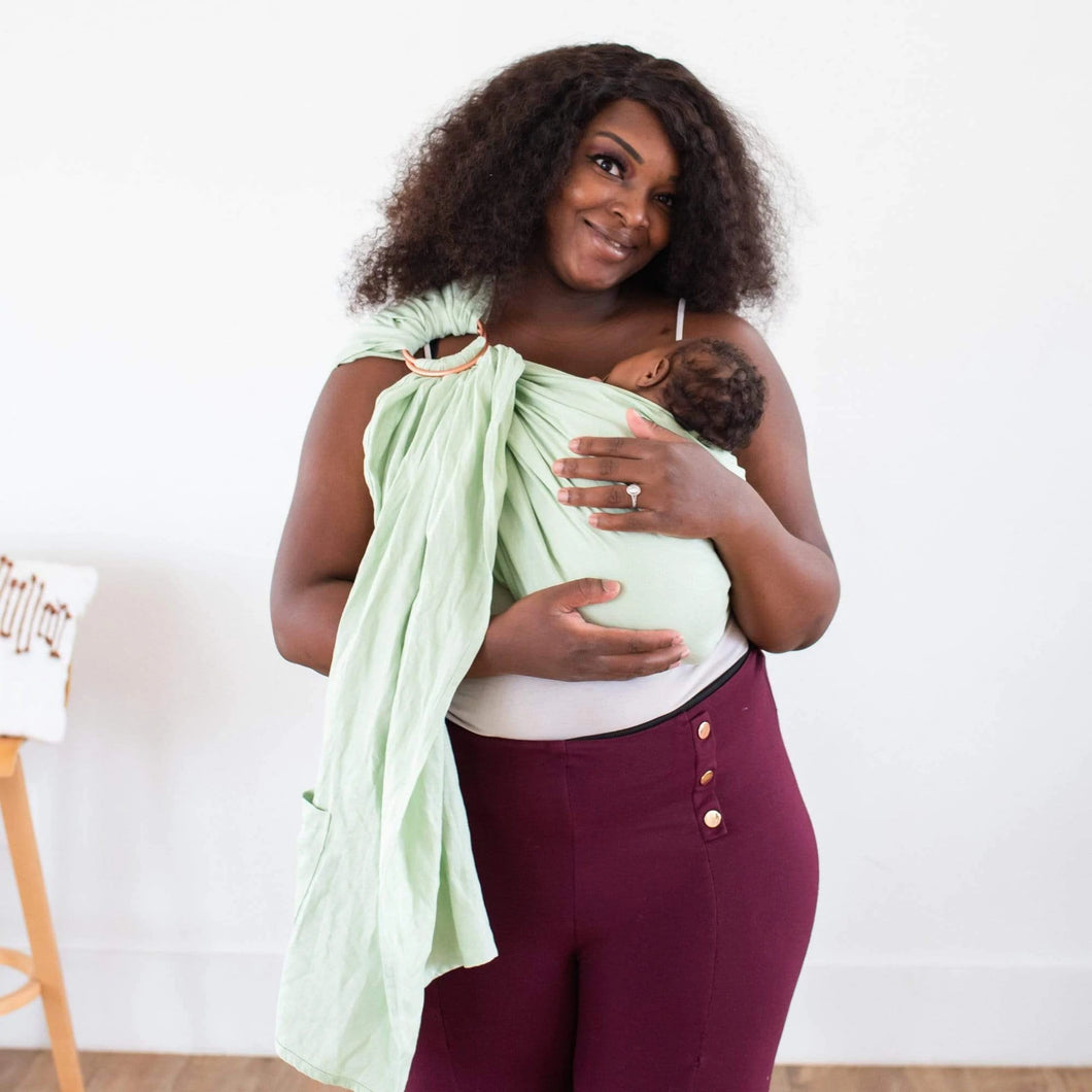 Kyte Linen Ring Sling in Bamboo