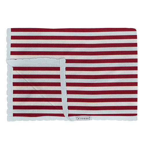 Kickee Pants Print Nitted Toddler Blanket Playground Stripe