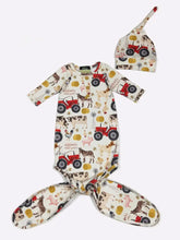 Clover Cottage Red Farm Baby Knotted Gown
