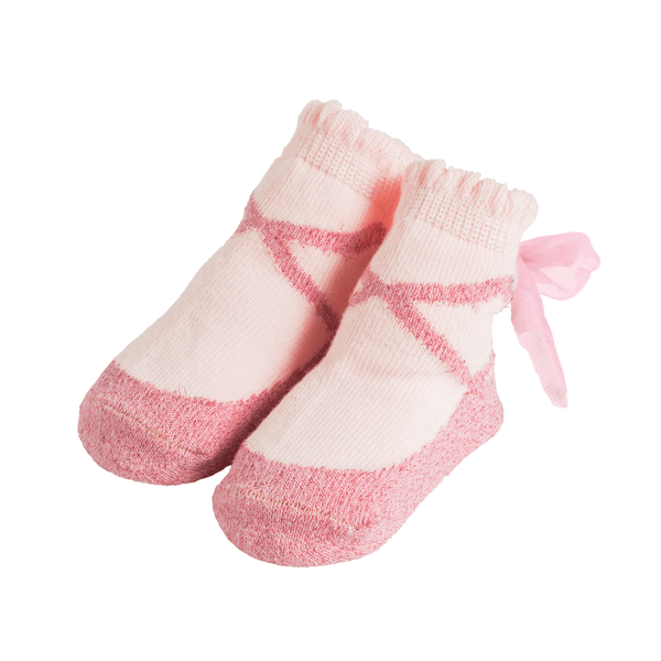 MUDPIE PINK LUREX BALLET SOCKS