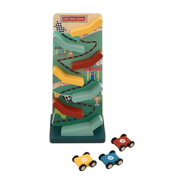 Mudpie Kids Racecar Sliding Track Toy