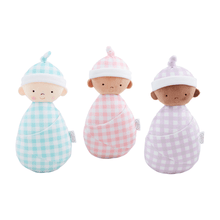 MUDPIE BASKET OF BABY DOLLS
