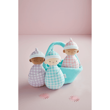 MUDPIE BASKET OF BABY DOLLS