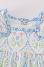 Abby & Evie Pink and blue floral print set