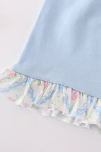 Abby & Evie Pink and blue floral print set