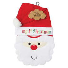 Christmas Santa Bib and Hat Set