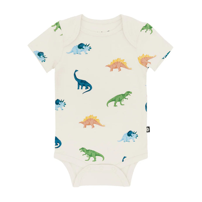 Kyte Baby Bodysuit in Ecru Roar