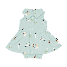Kyte Baby Polo Bodysuit Dress in Golf
