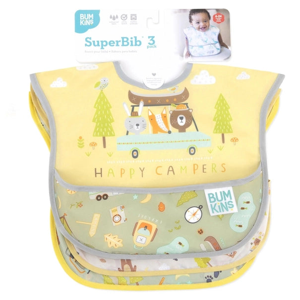 Bumkins Superbib® 3 Pack: Happy Campers