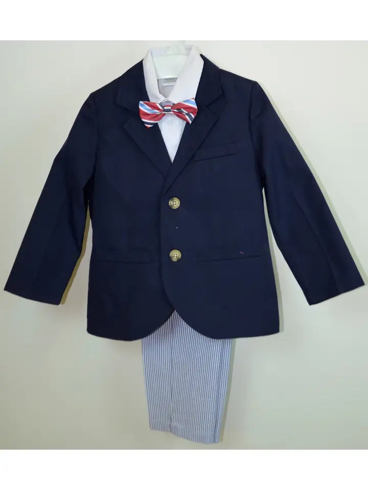 Good Lad Apparel Boys Four Piece Suit- Navy