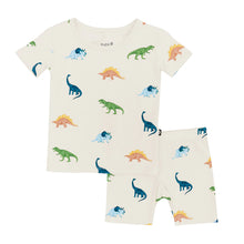 Kyte Baby Short Sleeve Pajamas in Ecru Roar