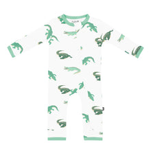 KYTE BABY Zippered Romper in Crocodile