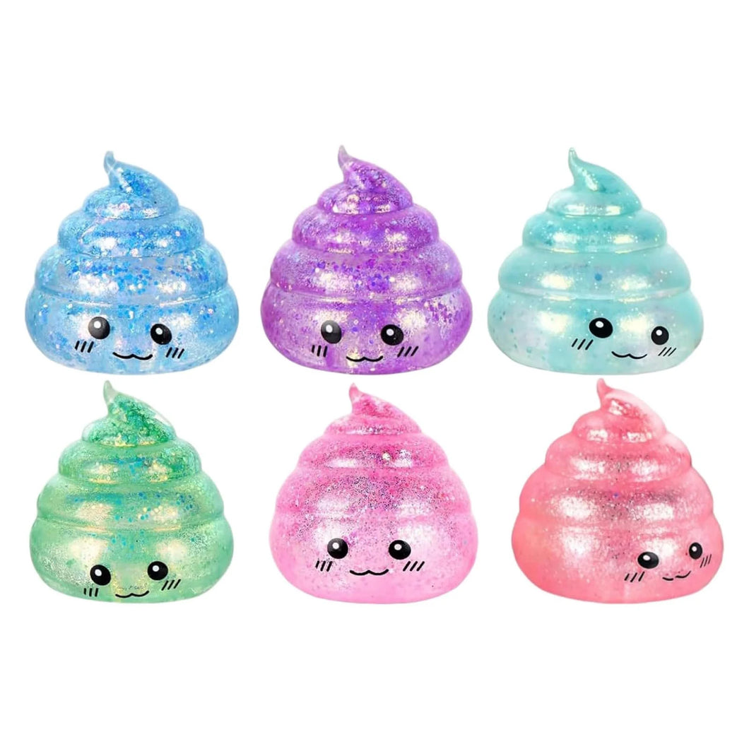 Glitter Emoji Poop Squish