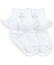 Jefferies Socks Smooth Toe Christening Lace Socks 1 Pair - Infant