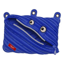 ZIPIT Monster 3 Ring Binder Pencil Pouch, Blue Pencil Case