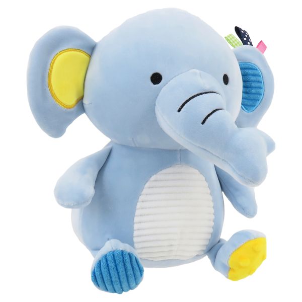 Snugglezoo Plush Sensory Baby Toy - Elephant