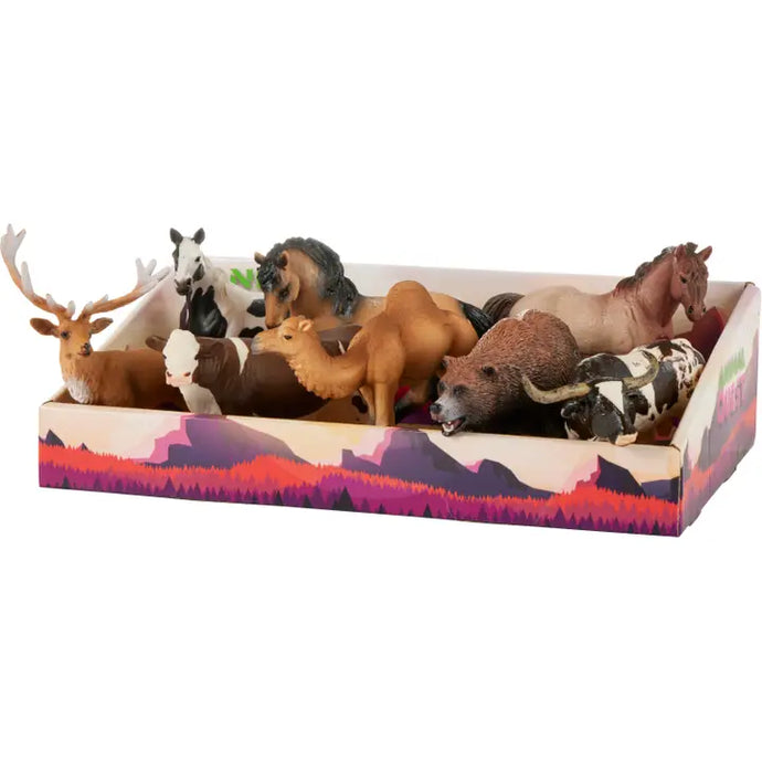 Animal Quest 8 Piece Display - Hooved Mammals 1 Figurines