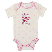 4-Piece Baby Bodysuits & Teether Set - I Love Mommy