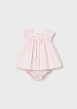 Mayoral Newborn Girl Chiffon Dress- Baby Pink