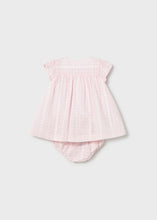 Mayoral Newborn Girl Chiffon Dress- Baby Pink