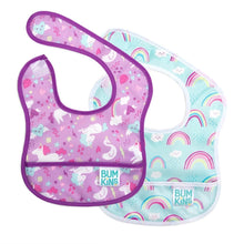 Bumkins Starter Bib 2 Pack: Rainbows & Unicorns