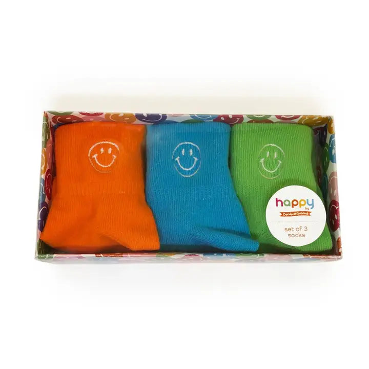 Happy Smiles Baby Socks in Gift Box