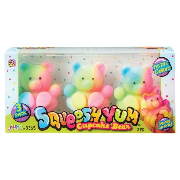 Squeesh Yum Cupcake Bears 3-Pack