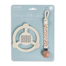 JuJuBe Silicone Teether Ring with Detachable Clip