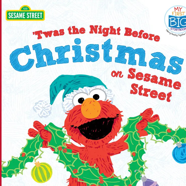 'Twas the Night Before Christmas On Sesame Street Book