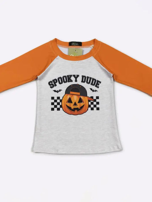 Clover Cottage Spooky Dude Boy Raglan