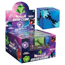 Metallic Fidget Square Gear Cube