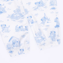 Angel Dear Puppy Toile Blue - Convertible Gown 0-3M