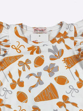 Clover Cottage Go Team Orange Baby Romper Football (6-12M)