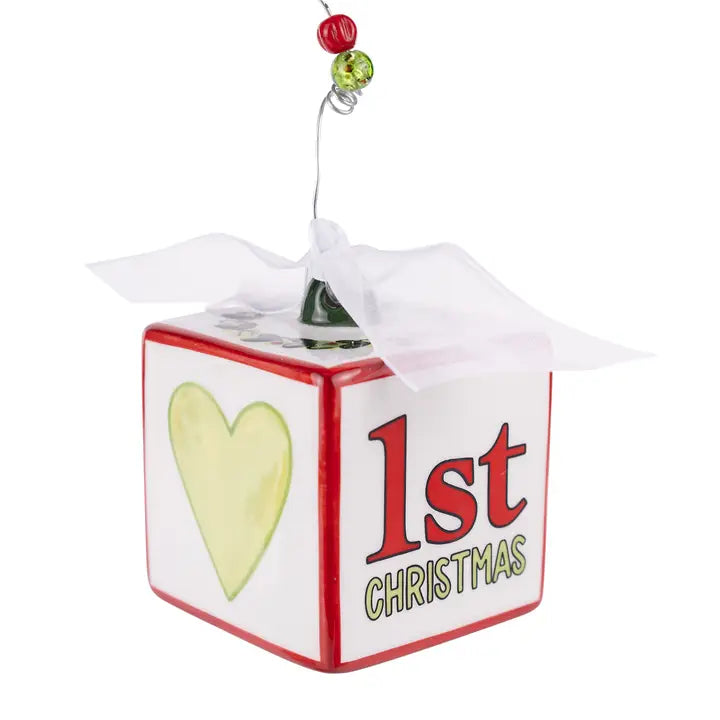 Glory Haus Baby's 1st Christmas Block Ornament