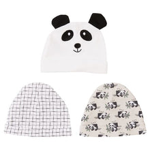 6-Piece Infant Cap & Mitten Set - Panda